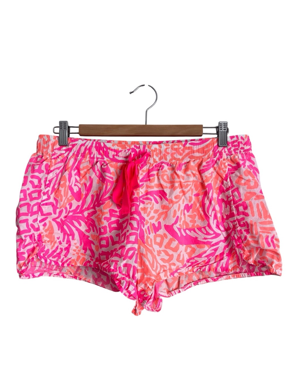 Lilly Pulitzer Women’s PJ Shorts Home Slice Pink Orange Tropical Sleep Large